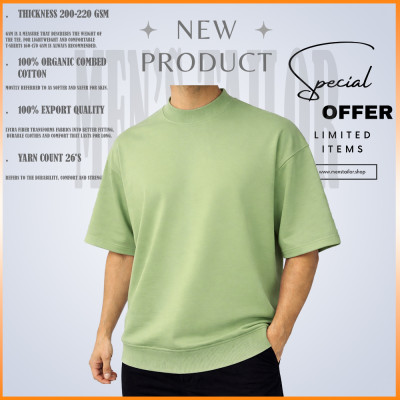 𝐌𝐨𝐜𝐤 𝐍𝐞𝐜𝐤 𝐃𝐫𝐨𝐩 𝐒𝐡𝐨𝐮𝐥𝐝𝐞𝐫 _ 1 pic Offer 200+ GSM_ 𝑻𝒆𝒓𝒓𝒚 𝑪𝒐𝒕𝒕𝒐𝒏 𝒇𝒂𝒃𝒓𝒊𝒄 - Sage Green