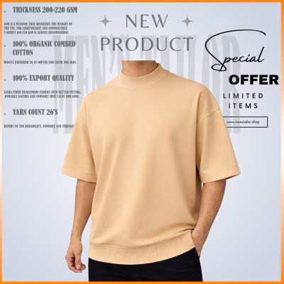 𝐌𝐨𝐜𝐤 𝐍𝐞𝐜𝐤 𝐃𝐫𝐨𝐩 𝐒𝐡𝐨𝐮𝐥𝐝𝐞𝐫 _ 1 pic Offer 200+ GSM_ 𝑻𝒆𝒓𝒓𝒚 𝑪𝒐𝒕𝒕𝒐𝒏 𝒇𝒂𝒃𝒓𝒊𝒄 - Cream