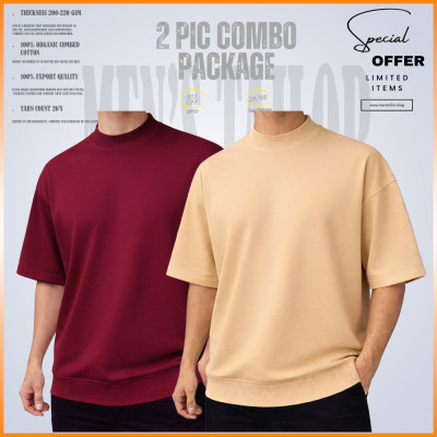 𝐌𝐨𝐜𝐤 𝐍𝐞𝐜𝐤 𝐃𝐫𝐨𝐩 𝐒𝐡𝐨𝐮𝐥𝐝𝐞𝐫 _ 2 pic Combo Offer 200+ GSM_ 𝑻𝒆𝒓𝒓𝒚 𝑪𝒐𝒕𝒕𝒐𝒏 𝒇𝒂𝒃𝒓𝒊𝒄 - Wine - Green