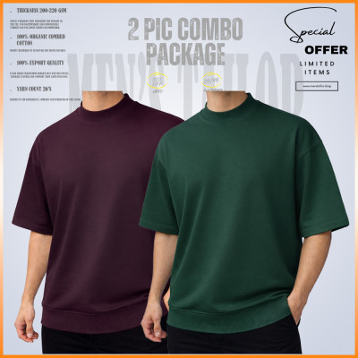 𝐌𝐨𝐜𝐤 𝐍𝐞𝐜𝐤 𝐃𝐫𝐨𝐩 𝐒𝐡𝐨𝐮𝐥𝐝𝐞𝐫 _ 2 pic Combo Offer 200+ GSM_ 𝑻𝒆𝒓𝒓𝒚 𝑪𝒐𝒕𝒕𝒐𝒏 𝒇𝒂𝒃𝒓𝒊𝒄 - Wine - Green